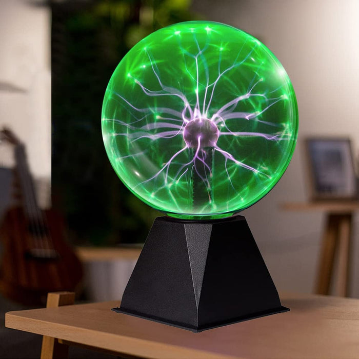 Mcoplus 7Inch Green Plasma Ball, Plasma Lamp/Light, Plasma Electric Nebula Li...