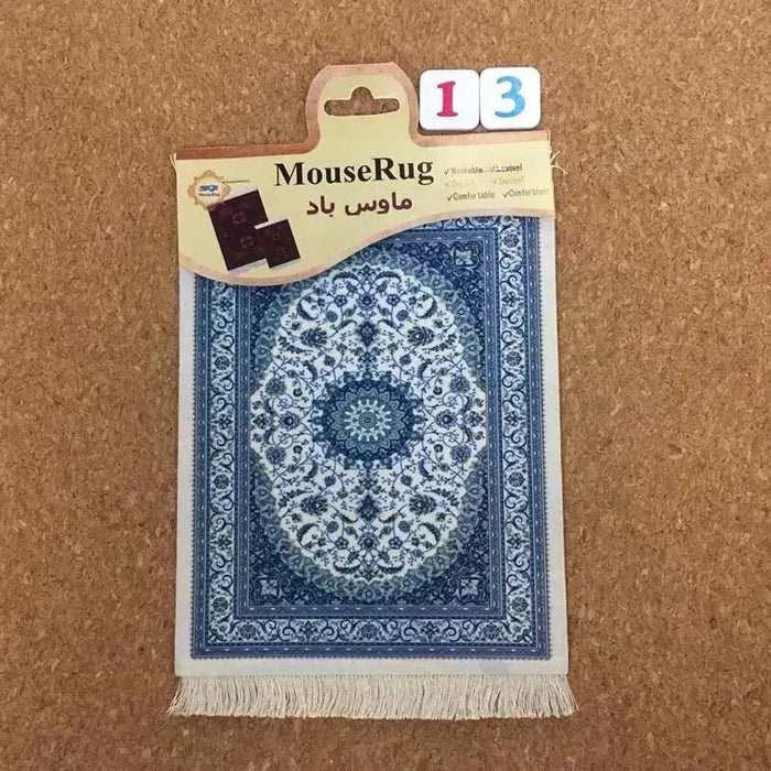 Mini Persian Carpet Mouse Pad Desk Computer Notebook Mouse Mat Tea Coaster Pet Pad Multifunctional Anti-Slip Desk Pad