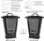 Bluetooth Speakers Waterproof, 2 Packs True Wireless Stereo Sound 20W Dual Pairing Lantern Indoor Outdoor Speakers with 20 Piece LED Lights, Rich Bass, Pinao Black