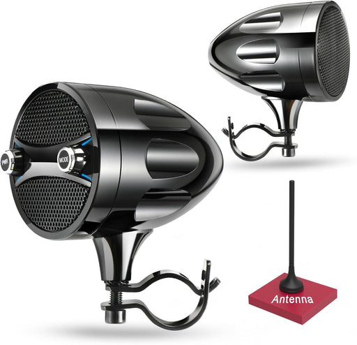 Bluetooth Motorcycle Speakers - Waterproof, 200W RZR Speakers for ATV, UTV, Golf Cart & Jet Ski