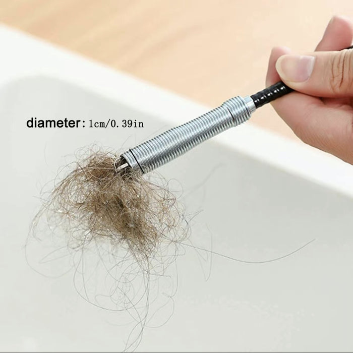 Drain Snake, 63in 33in Drain Clog Remover, 60cm 160cm Spring Pipe Dredging Tools, Drain Cleaner Sticks Clog Remover Cleaning Tools, Gutter Cleaning Tools Drain Cleaner For Toilet Sewer Shower Kitchen