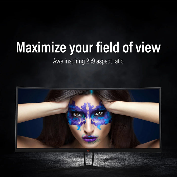 35" Curved Gaming Ultrawide Monitor, 3440X1440, 120 Hz, 1Ms MPRT, Color Accurate