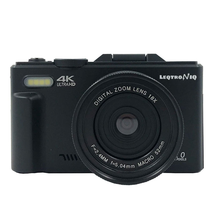 18X Digital Zoom Cameras for Photography 4K Youtube Vlog Video Cameras with 3’’ Flip Screen Anti-Shake Selfie Camcorder