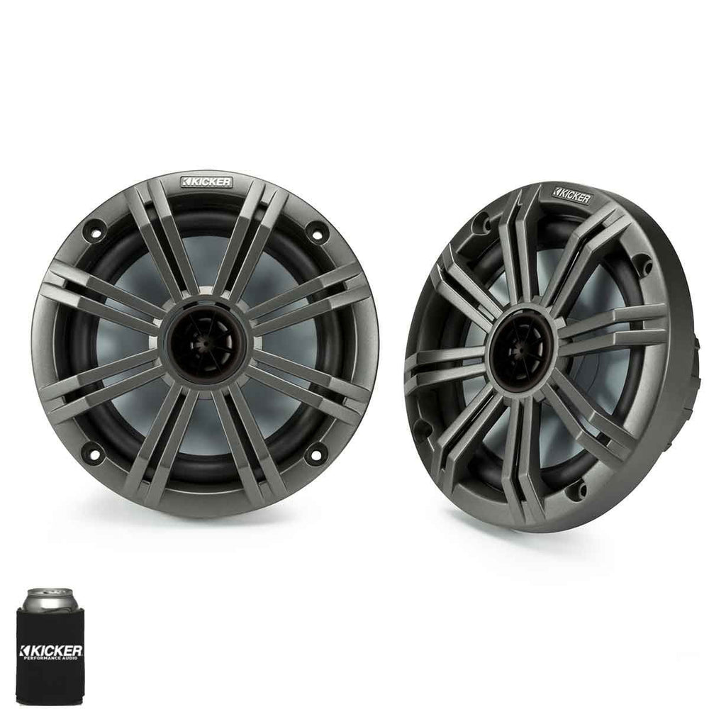 6.5" Charcoal Marine Speakers (QTY 2) 1 Pair of OEM Replacement Speakers