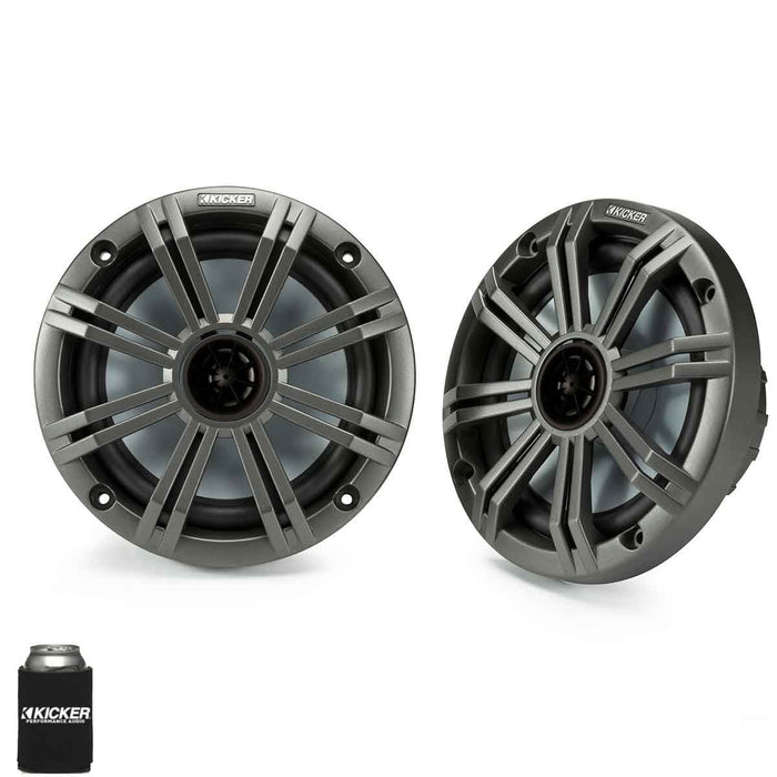 6.5" Charcoal Marine Speakers (QTY 2) 1 Pair of OEM Replacement Speakers