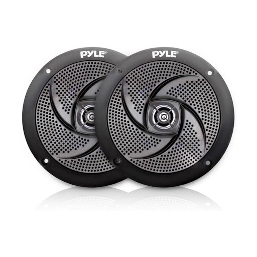 PLMRS5B 5.25-In Waterproof Low Profile Marine Speakers, Black (4 Speakers)
