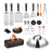 28PCS Griddle Accessories Kit Flat Top Grill Spatula BBQ Tools Stainless Steel