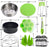 Accessories for Instant Pot 6 8 Qt, Steamer Basket, Springform Pan, Egg Steamer Rack, Egg Bites Mold, Dish Plate Clip, Kitchen Tong, Silicone Pad, Oven Mitts, Magnetic Cheat Sheets, Green
