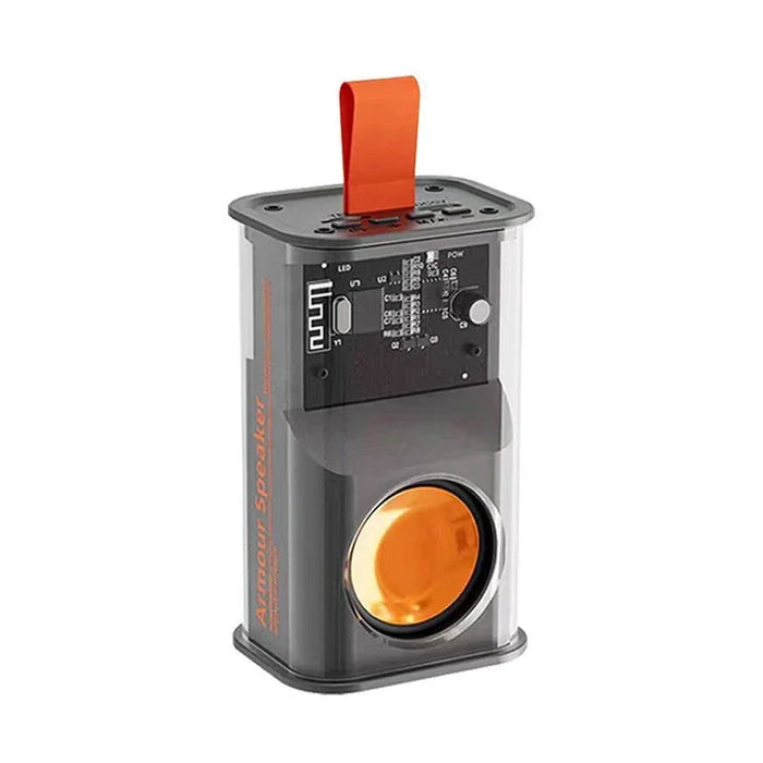 Loudspeaker Sound Box the Bass Transparent Wireless A36 Mecha Speakers Shake Speakers Audio Player Bluetooth Stereo Surround