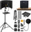 Microphone Isolation Shield with Pop Filter & Tripod Stand, Foldable Mic Shield