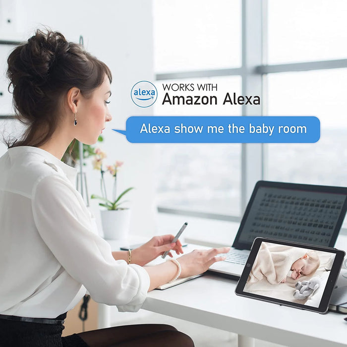 Security Cameras 4 Pieces, Home Security Camera Indoor 1080P, Wi-Fi Cameras for Baby/Pet, Motion Detection, Two-Way Audio, Night Vision