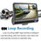 【Triple Lens System】4" 3-Channel Dash Cam - Front/Rear/Interior Car DVR with Night Vision, 24H Parking Mode, Loop Recording