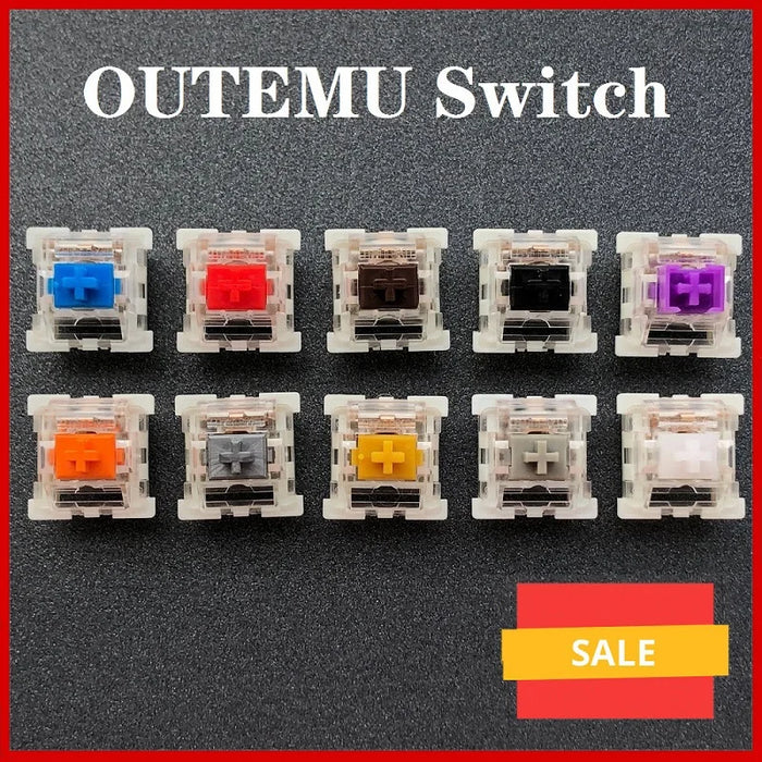 Outemu Switch Mechanical Keyboard Switch 3Pin Clicky Linear Tactile Silent Switches RGB LED SMD Gaming Compatible with MX Switch