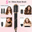 1Pc 5 In 1 Hot Air Styler Straightener Curler Dryer Automatic Wrap Styler Hair Dryer Brush Set With 3 Temp Settings ALCI Plug Glove Cable Tie 2 Alligator Hair Clips