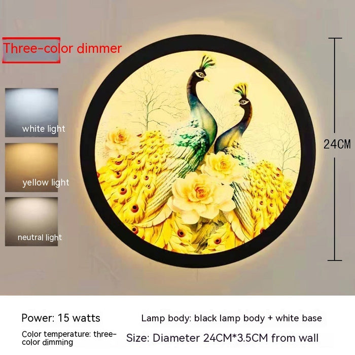 Led Wall Lamp New Chinese Style Wall Painting Simple Lamps