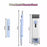 7-In-1 Laptop Keyboard Dust Cleaner Brush Set in Blue with Key Puller Multifunctional Cleaning Tool for PC Tablet
