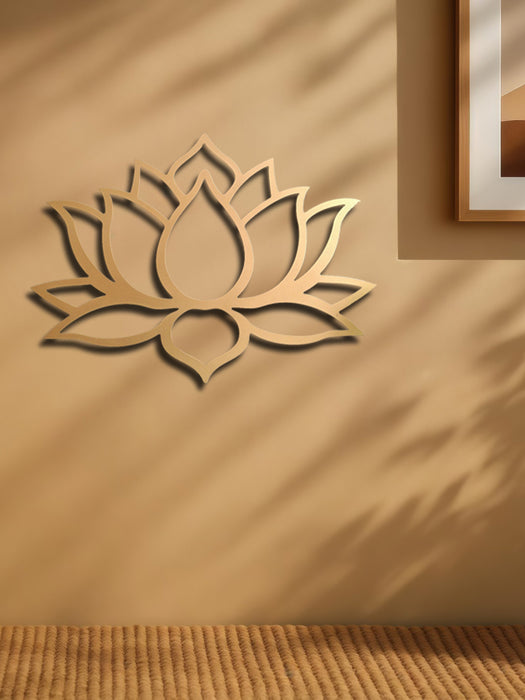 Large Modern Lotus Metal Wall Art - Gorgeous Living Room Decor To Charm Guests