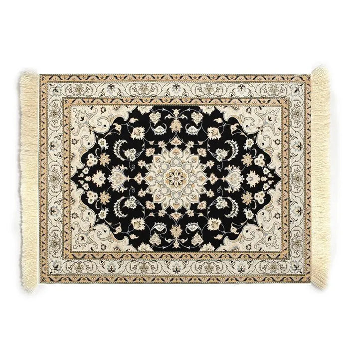 Mini Persian Carpet Mouse Pad Desk Computer Notebook Mouse Mat Tea Coaster Pet Pad Multifunctional Anti-Slip Desk Pad