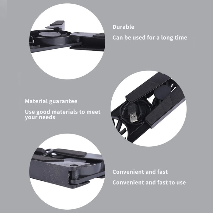 Laptop Cooler Gaming Laptop Heat Dissipation Pad, Ergonomic Portable Laptop Cooler Pad, Strong Wind Laptop Heat Dissipation Base Holiday Saving Gifts