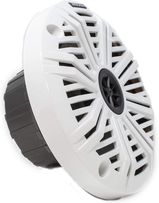 6.5" LED Marine Speakers (3 Pair) White Salt Water Grills OEM Replacement Speakers