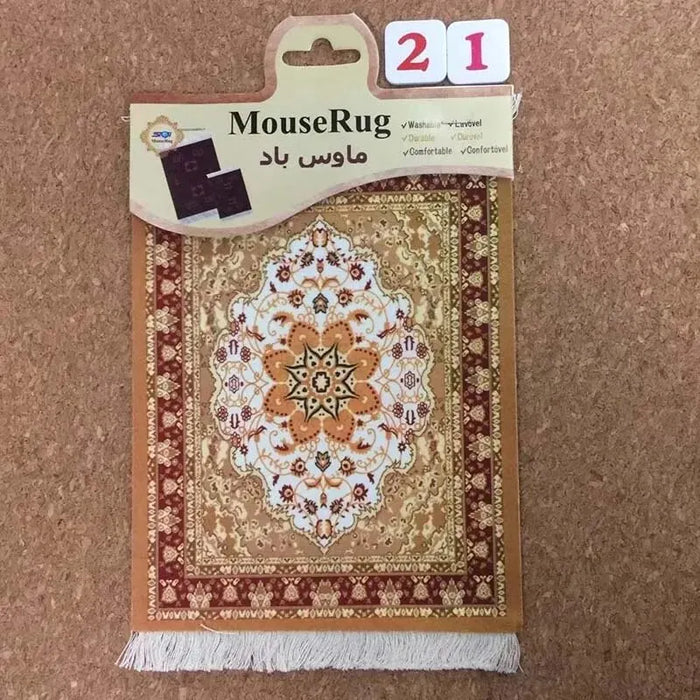 Mini Persian Carpet Mouse Pad Desk Computer Notebook Mouse Mat Tea Coaster Pet Pad Multifunctional Anti-Slip Desk Pad