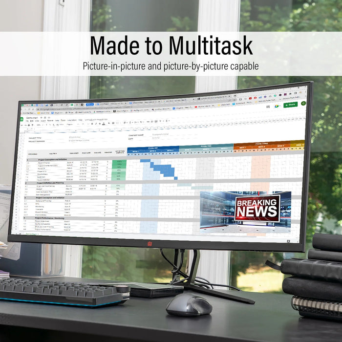 35" Curved Gaming Ultrawide Monitor, 3440X1440, 120 Hz, 1Ms MPRT, Color Accurate