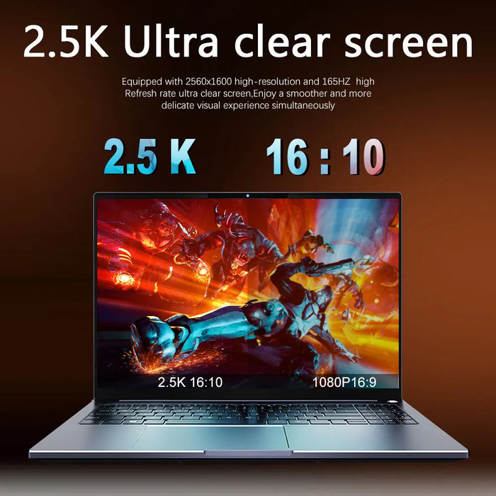 CRELANDER Laptop  Ryzen 8845HS Processor 8Cores 16 Thread 16 Inch LCD 2560*1600-165HZ DDR5 Notebook Computer Gaming Laptops