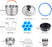 Pressure Cooker Accessories Compatible with Instant Pot 6 Qt - Steamer Basket, Silicone Sealing Rings, Springform Pan, Glass Lid, Egg Bites Mold, Egg Steamer Rack and More