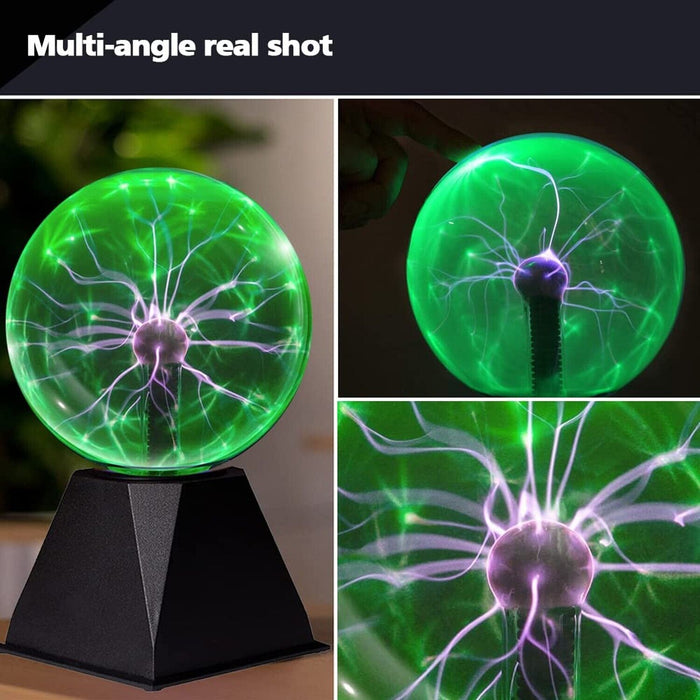 Mcoplus 7Inch Green Plasma Ball, Plasma Lamp/Light, Plasma Electric Nebula Li...