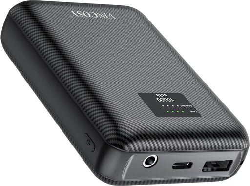DC 7.4V and 5V 2A USB Power Bank for Heated Vest Heated Jacket Rechargeable Battery Pack 10000Mah Portable Charger for Iphone, Tablet Etc