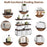 2 In 1 Floating Shelves Wall Mounted With Storage Basket Bathroom Shelves Over Toilet Wooden Shelves For Bedroom Living Room Kitchen Office Wall Decor Plants