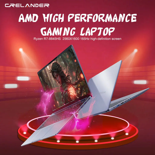 CRELANDER Laptop  Ryzen 8845HS Processor 8Cores 16 Thread 16 Inch LCD 2560*1600-165HZ DDR5 Notebook Computer Gaming Laptops