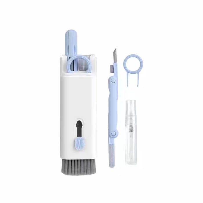 7-In-1 Laptop Keyboard Dust Cleaner Brush Set in Blue with Key Puller Multifunctional Cleaning Tool for PC Tablet