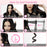 1Pc 5 In 1 Hot Air Styler Straightener Curler Dryer Automatic Wrap Styler Hair Dryer Brush Set With 3 Temp Settings ALCI Plug Glove Cable Tie 2 Alligator Hair Clips