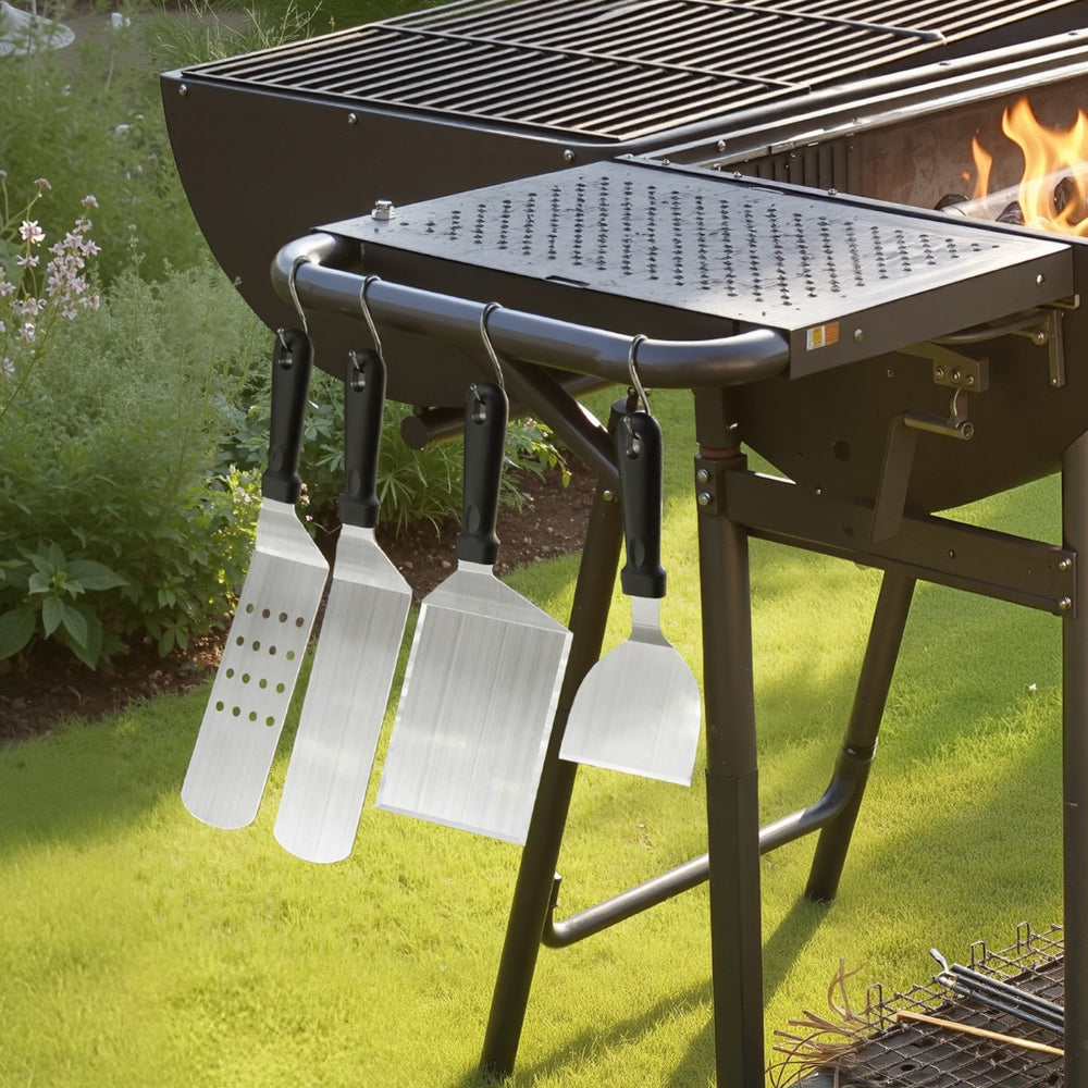 28PCS Griddle Accessories Kit Flat Top Grill Spatula BBQ Tools Stainless Steel