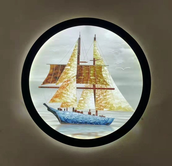 Led Wall Lamp New Chinese Style Wall Painting Simple Lamps