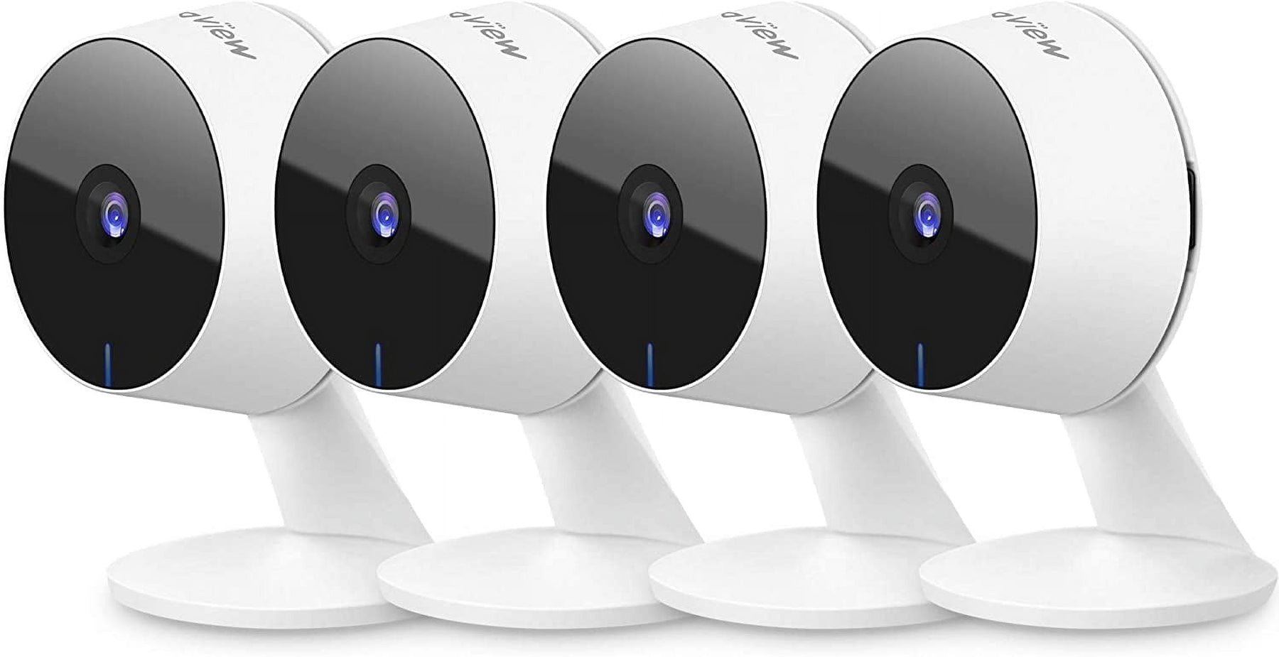 Security Cameras 4 Pieces, Home Security Camera Indoor 1080P, Wi-Fi Cameras for Baby/Pet, Motion Detection, Two-Way Audio, Night Vision