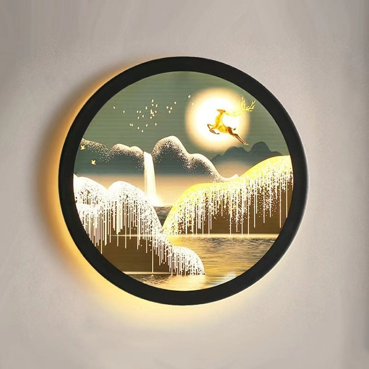 Led Wall Lamp New Chinese Style Wall Painting Simple Lamps