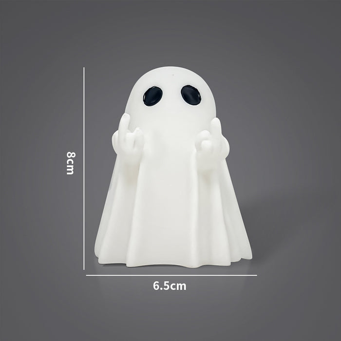 Halloween Middle Finger Love Ghost Ornaments