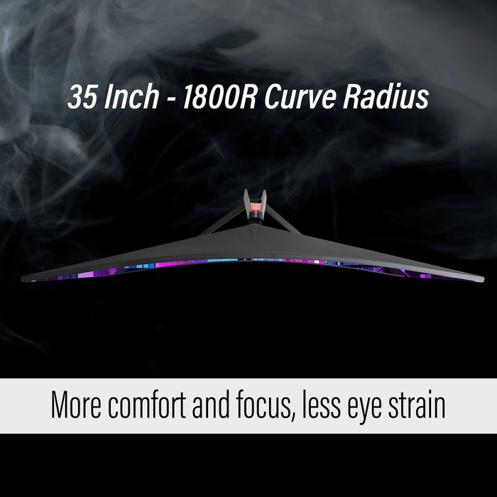 35" Curved Gaming Ultrawide Monitor, 3440X1440, 120 Hz, 1Ms MPRT, Color Accurate