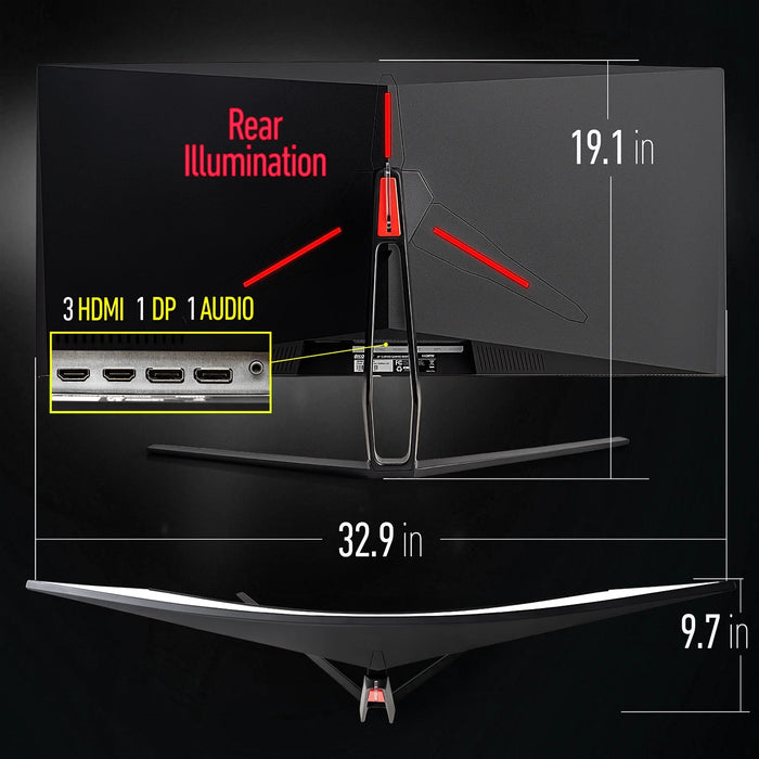 35" Curved Gaming Ultrawide Monitor, 3440X1440, 120 Hz, 1Ms MPRT, Color Accurate