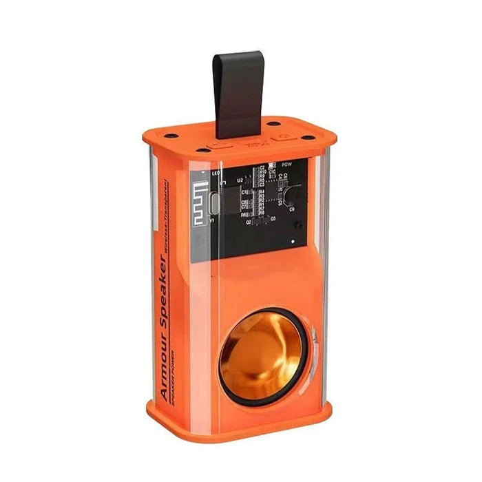 Loudspeaker Sound Box the Bass Transparent Wireless A36 Mecha Speakers Shake Speakers Audio Player Bluetooth Stereo Surround