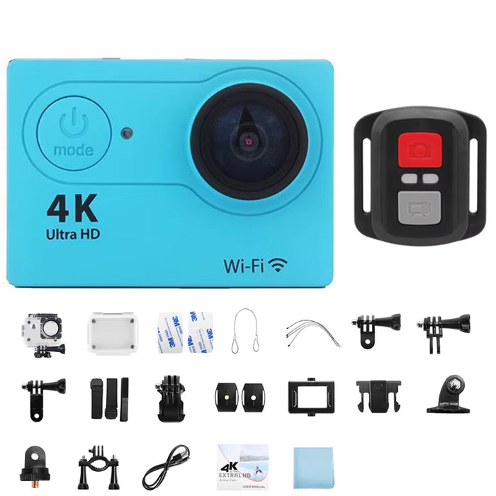 Ultra HD 4K Action Camera 720P/30FPS Wifi Underwater Cameras Waterproof Helmet Bicycle Video Recording Cameras Outdoor Sport Cam