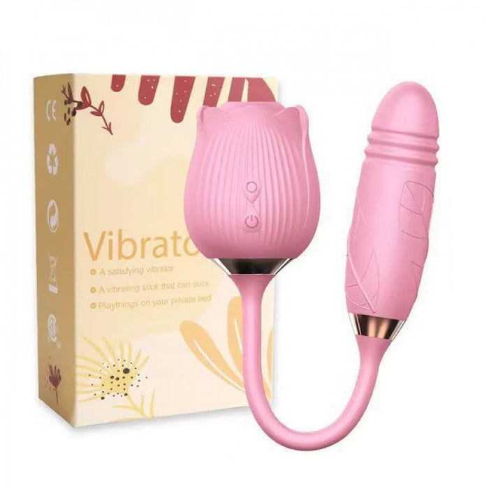 Sex Toy For Women & Couples, Vibrator Massager Clitoral Suction & G-Spot Stimulator, 10 Vibration Modes, Dual Use Design, USB Rechargeable, Discreet Wellness.