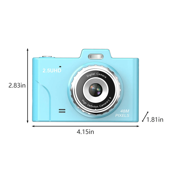 Digital Cameras 2.8-Inch 4800W High-Definition Large Screen 8X Digital Zoom Capables of Taking Photos Small Digital Motion Cameras Holiday Savings Gifts