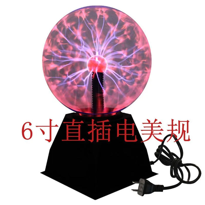 Novelty Magic Crystal Plasma Ball Touch Lamp 3/4/5/6/8Inch LED Night Light Kid Birthday Christmas Gift Decor Electrostatic Flash