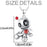 Cartoon Red Heart Voodoo Doll Necklace Halloween Personality Clavicle Necklace Fashion Jewelry Accessories