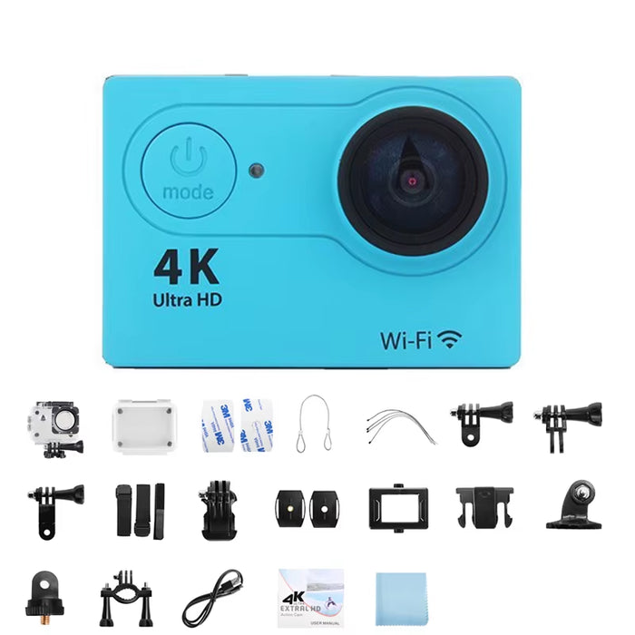 Ultra HD 4K Action Camera 720P/30FPS Wifi Underwater Cameras Waterproof Helmet Bicycle Video Recording Cameras Outdoor Sport Cam