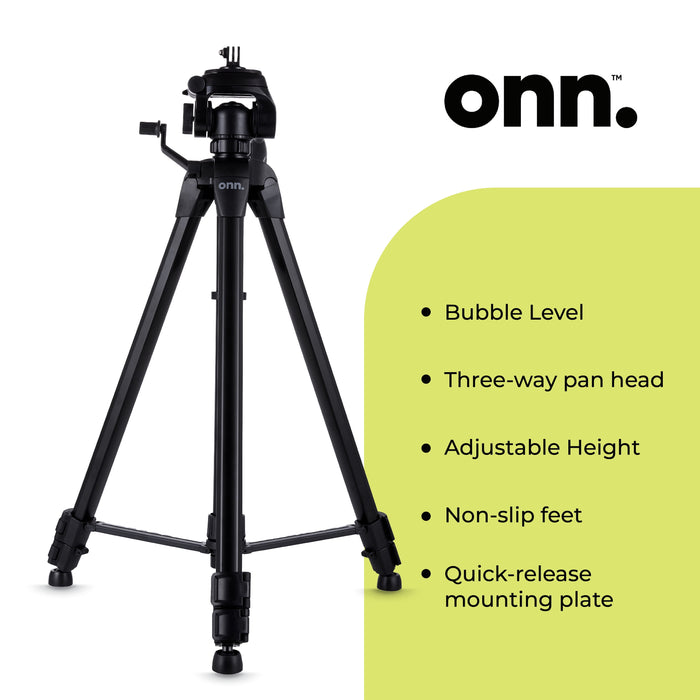 67-Inch Tripod with Smartphone Cradle for DSLR Cameras, Smartphones and Gopro Action Cameras