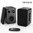 Bookshelf Speakers 50W*2, Computer Speakers 2-Way Bipolar, Bluetooth Speakers Usb/Aux(3.5Mm)/Optical Connection for Computer/Home Theater, Plug-In, SD02